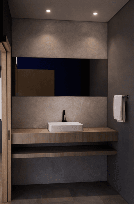 Baño del módulo habitacional